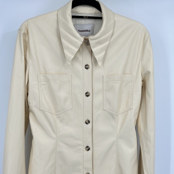 Nanushka Tegan Dress in Vanilla - Picture 7 of 14